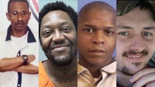 Valdosta State Prison has has seen four homicides in the first half of 2024: from left, Rufus Lane (killed in January); Ricky Harris (February); Melvin Towns (April); and Shane Griffith (May). (Contributed and Georgia Department of Corrections)