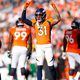 Justin Simmons (31) of the Denver Broncos pumps up the crowd during the fourth quarter against the New York Jets at Empower Field At Mile High on Sunday, September 26, 2021 in Denver, Colorado. (Justin Edmonds/Getty Images/TNS)