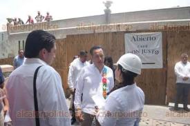 Xalapa, Ver., 13 de junio de 2024.- El gobernador Cuitl�huac Garc�a destac� la inversi�n de 15 millones de pesos para la remodelaci�n del �gora, la cual quedar�a lista para finales de julio.
