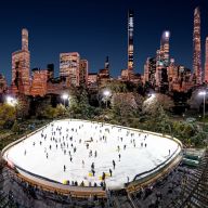 Wollman Rink as seen from above.