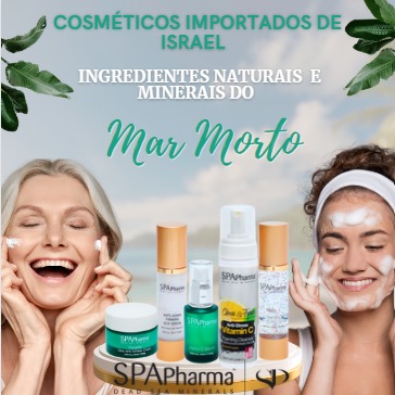 SPA Pharma – DESCONTO DE 30% para Associados em Cosméticos Importados com Certificação ANVISA, Ingredientes Naturais, Veganos e Minerais do Mar Morto. Vendidos a mais de 30 anos na Europa e Estados Unidos, agora no Brasil!