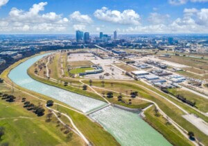 aerial view of Panther Island