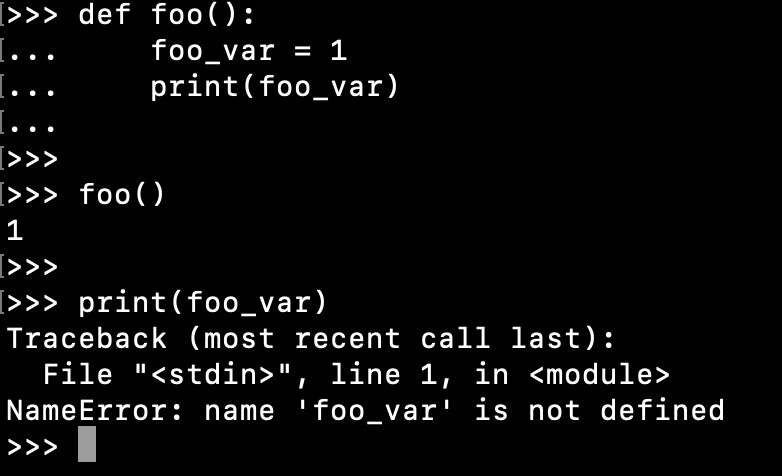 Python Local Variable Scope