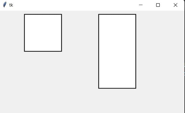 Draw Square Or Rectangle In Tkinter
