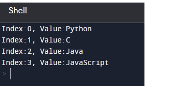 For Loop Enumerate Function