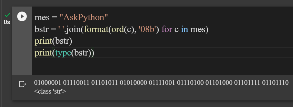 Character String To Binary String