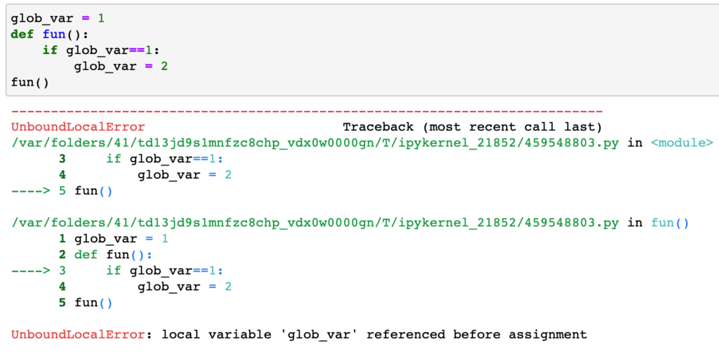 Modifying Global Variable In If Statemnet In A Function