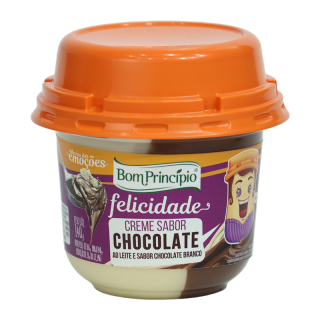 Creme sabor Chocolate ao Leite e Branco 140g - Sabores das Emo��es - Felicidade 