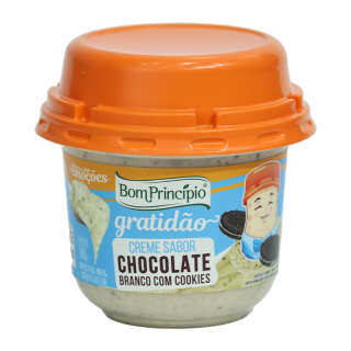 Creme sabor Chocolate Branco com Cookies 140g - Sabores das Emo��es - Gratid�o