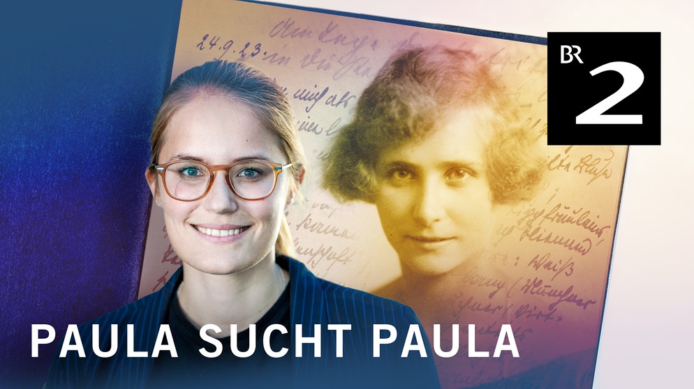 Montage: Paula Lochte neben Paula Schlier dahinter eine Tagebuchseite | Bild: Forschungsinstitut Brenner Archiv, David-Pierce Brill; Montage: BR