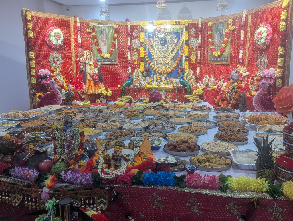 Annakut Darshan at Govinda Mandir Jersey City<