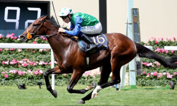 Rashabar winning the 2024 Group 2 Coventry Stakes at Royal Ascot