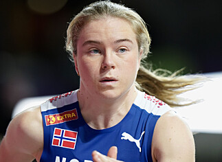 Glasgow, Skottland 20240301.  
Henriette Jæger under 400 meter kvinner i friidretts VM innendørs i Glasgow.
Foto: Lise Åserud / NTB