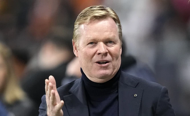 Ronald Koeman er ikke fornøyd med sin tidligere arbeidsgiver. Foto: Martin Meissner / AP Photo / NTB.