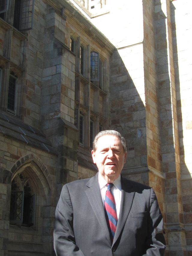 Elder Jeffrey R. Holland at Yale University, September 2015. He attended Yale as a young graduate student.