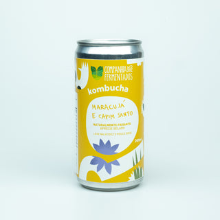 Kombucha de maracujá com capim santo - 269ml