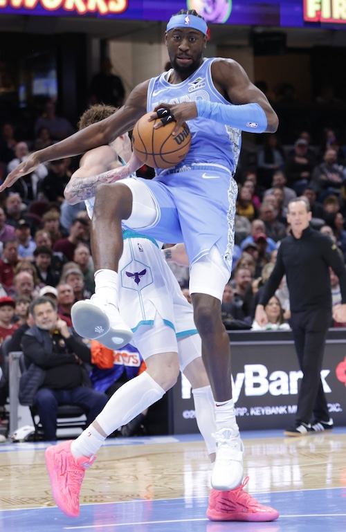 Cavaliers guard Caris LeVert (3) is fouled