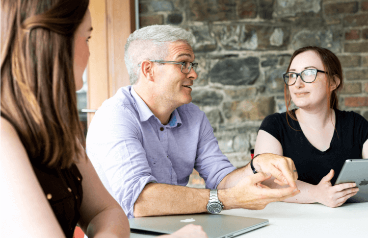 Dublin Employees in a Meeting