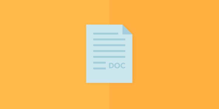 illustration of a microsoft word doc