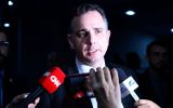 Presidente do Senado Federal, senador Rodrigo Pacheco (PSD-MG), concede entrevista