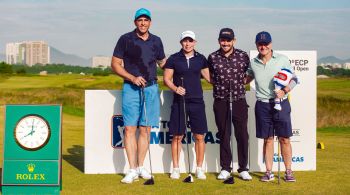 Equipe de celebridades disputou o Torneio Pro-Am no Campo Olímpico de Golfe, no Rio de Janeiro