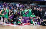 Seleção Brasileira de Basquete Masculino comemora a vaga conquistada para a Olimpíada de Paris