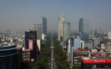 Vista panorâmica da Avenida da Reforma, na Cidade do México, México