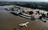 Aeroporto Salgado Filho alagado em Porto Alegre