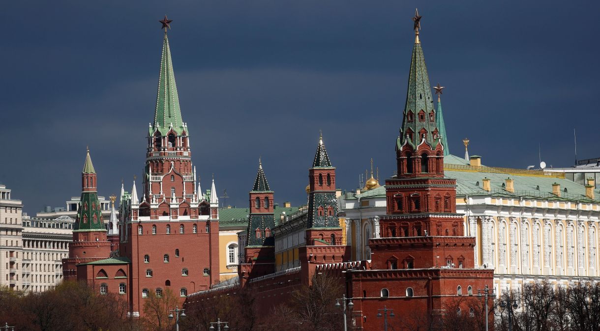 Vista do Kremlin em Moscou