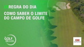 Aprenda a identificar as delimitações do campo de golfe, essenciais para saber se a bola está em jogo ou fora de jogo.