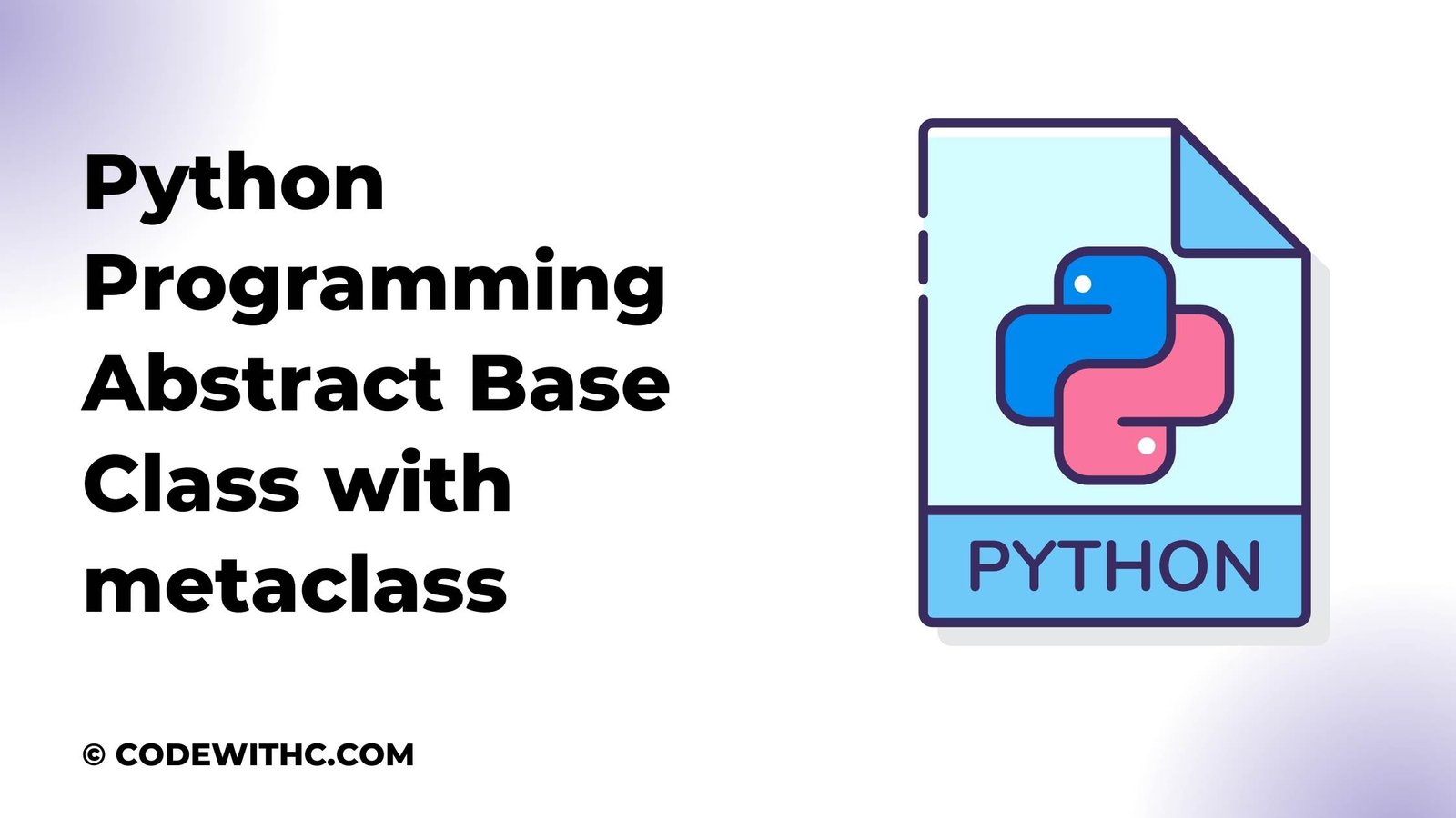 Python Programming Abstract Base Class with metaclass