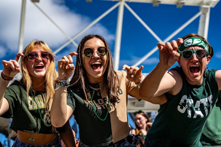 Students at CSU Football Game