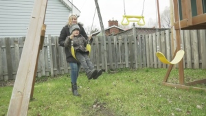 A Sault Ste. Marie program that gives people on social housing the opportunity to purchase a newly renovated home has just changed the lives of another local family. (Photo from video)