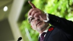 Employment, Workforce Development and Official Languages Minister Randy Boissonnault speaks at a press conference in Ottawa on Monday, Nov. 4, 2024. (Sean Kilpatrick/AP Photo)