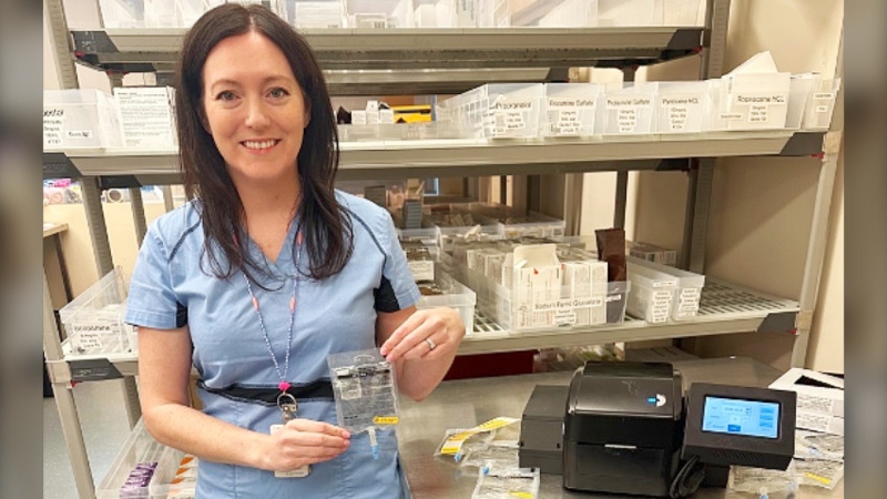 Avalon Lupini, who has been a pharmacy technician in Sudbury for 17 years, has come up with an innovative solution to a common problem. (HSN photo)