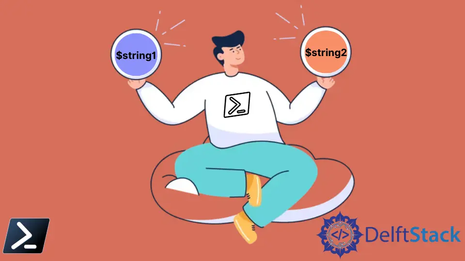 Wie man den Inhalt von zwei String-Objekten in PowerShell vergleicht