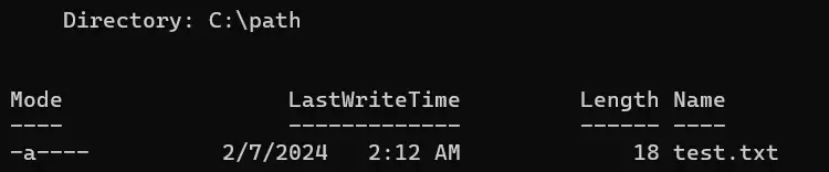 powershell erstelle Textdatei - Ausgabe 1