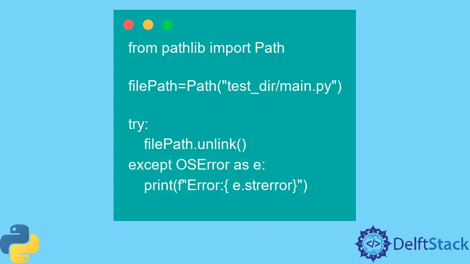 Elimina file e directory utilizzando Python