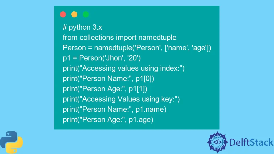 Benanntes Tupel in Python