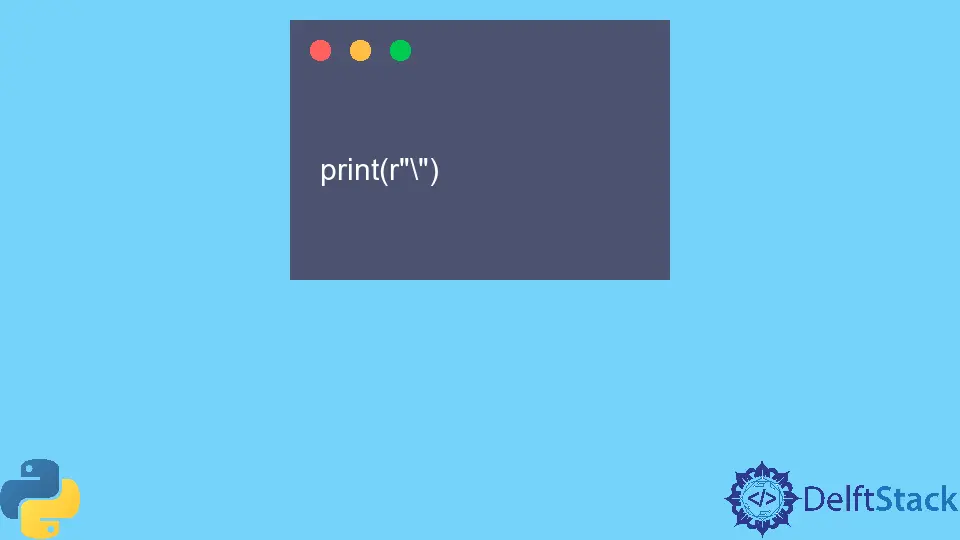 Python의 원시 문자열