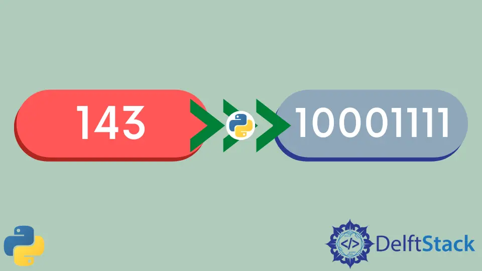 Cómo convertir la Int a Binario en Python