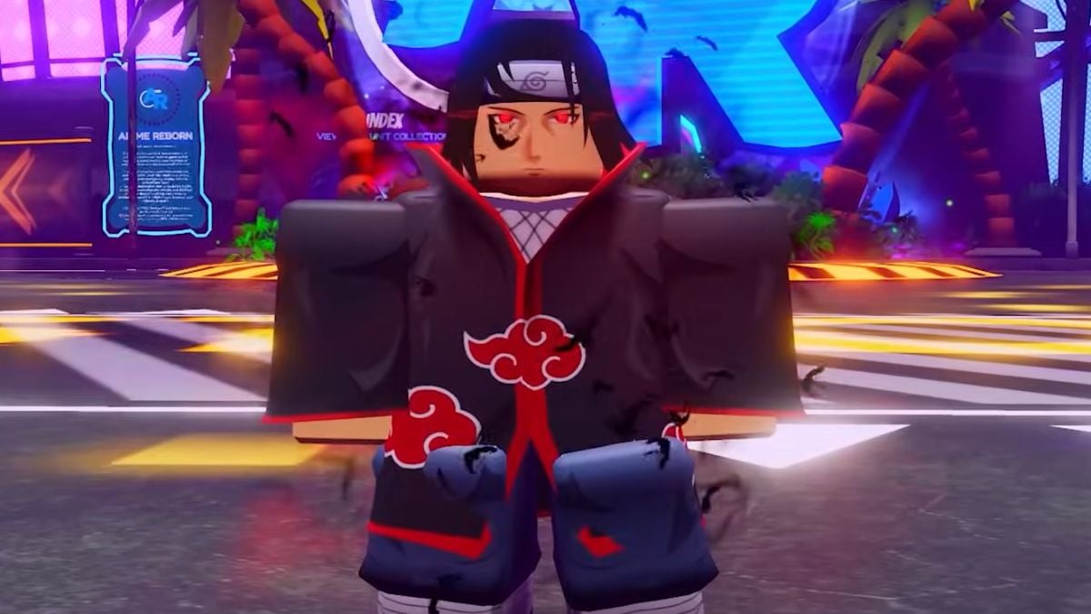 Character standing in a game lobby in Roblox Anime Reborn