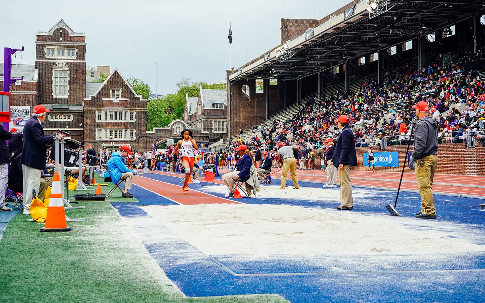 Long jump athlete in Philadelphia.