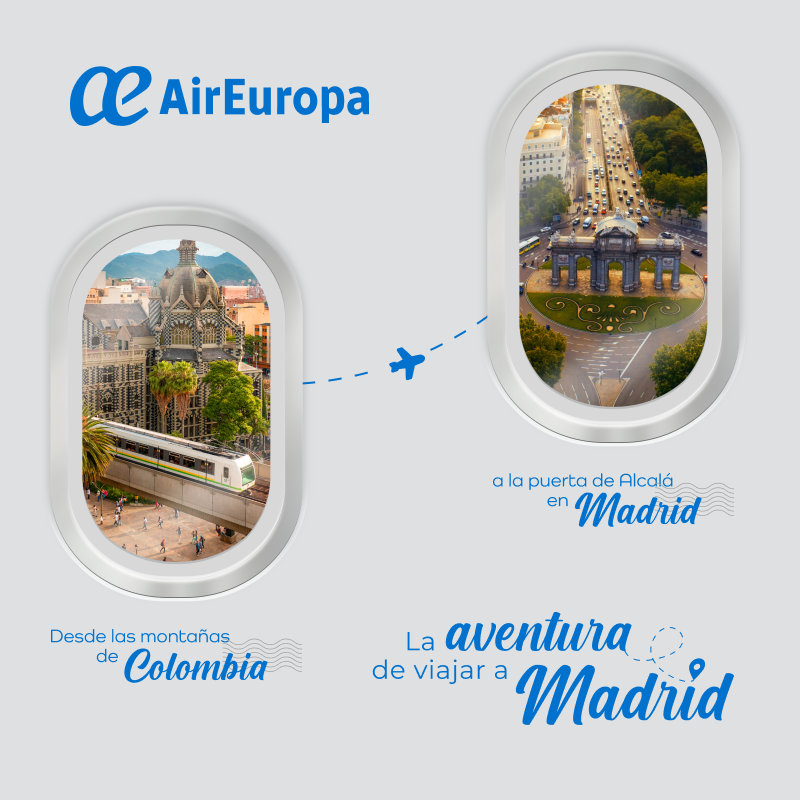 Imagen del especial Air europa realizado por grupo el colombianos