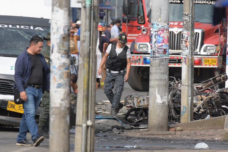 Motobomba en el Centro de Jamundí