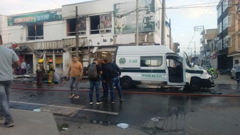 Conmoción en Jamundí por la explosión de una motobomba.