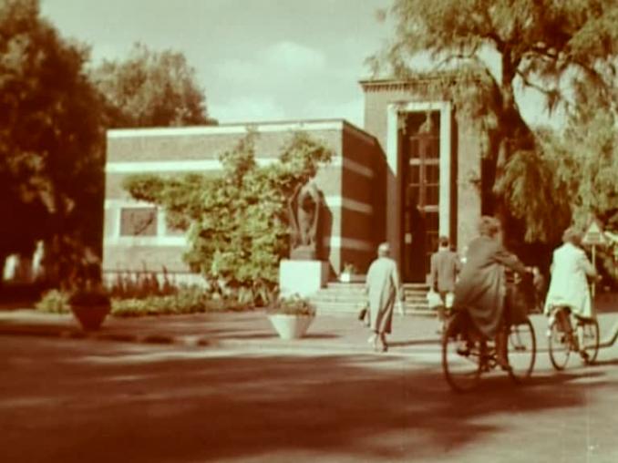 Exteriör av Axel Ebbes konsthall i Trelleborg.