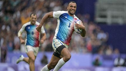 Varian Pasquet lors du match contre l'Afrique du Sud au Stade de France le 27 juillet 2024 (CARL DE SOUZA / AFP)