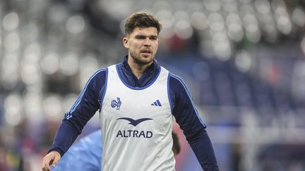 Le demi d'ouverture international Matthieu Jalibert, le 9 novembre 2024 au Stade de France avant le match contre le Japon. (MAXPPP)