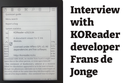 Frans de Jonge tells us about KOReader in this AGPLv3 interview